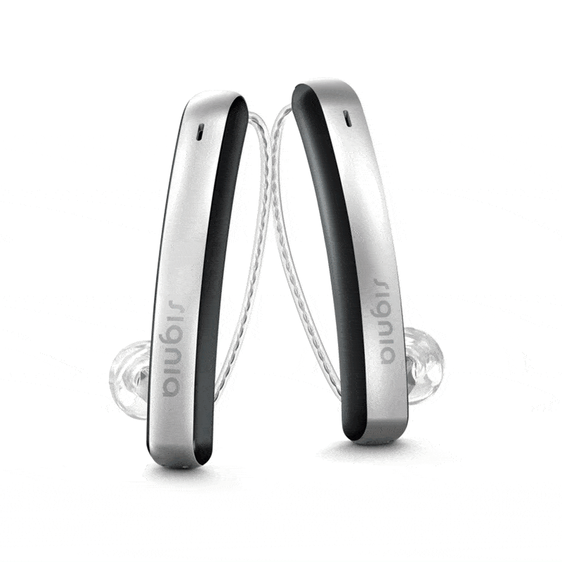 Signia Styletto hearing aids look great and help seniors hear better.