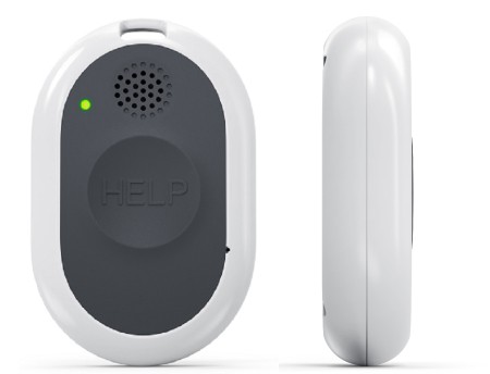 The new cellular medical alert system from Bay Alarm medical is water resistant and has fall detection capabilities.